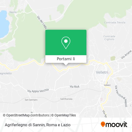 Mappa Agriferlegno di Sannin