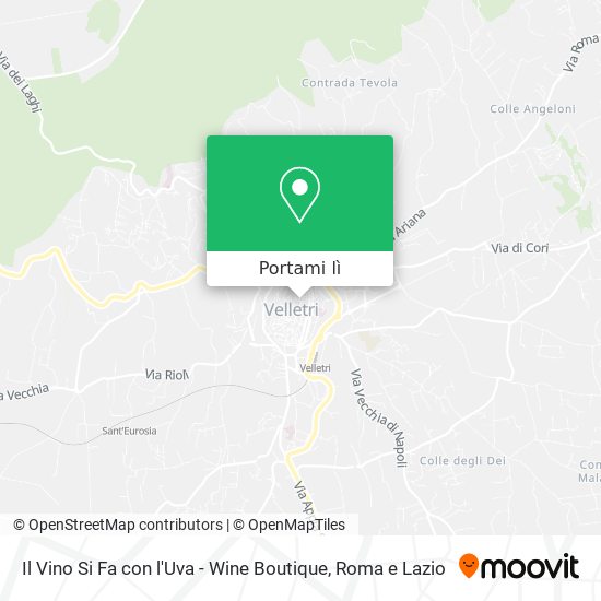 Mappa Il Vino Si Fa con l'Uva - Wine Boutique