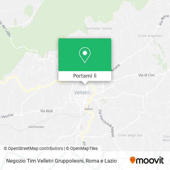 Mappa Negozio Tim Velletri Gruppoleoni