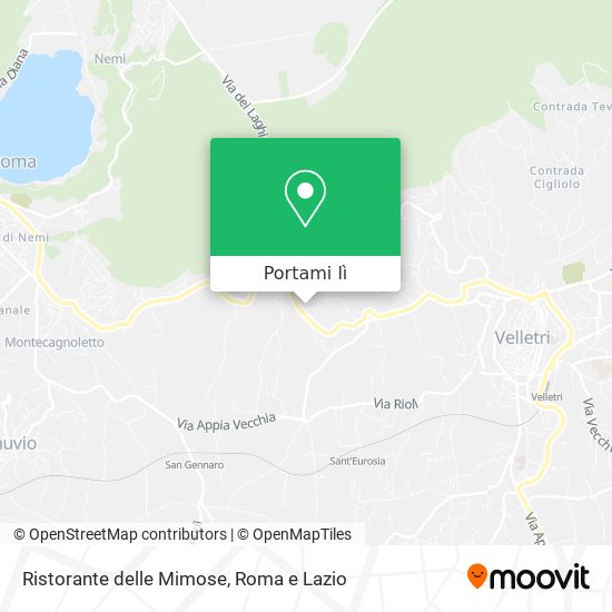 Mappa Ristorante delle Mimose