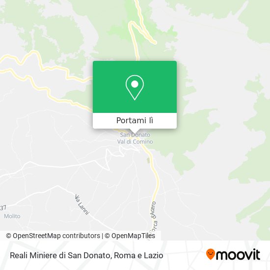 Mappa Reali Miniere di San Donato