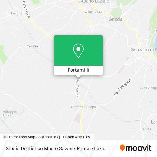 Mappa Studio Dentistico Mauro Savone