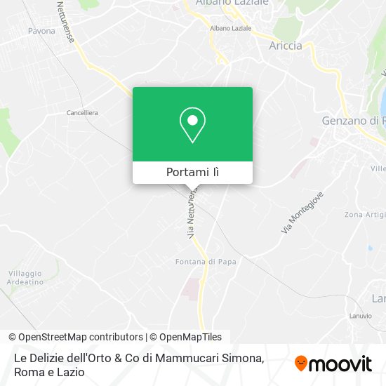 Mappa Le Delizie dell'Orto & Co di Mammucari Simona