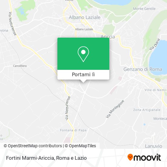 Mappa Fortini Marmi-Ariccia