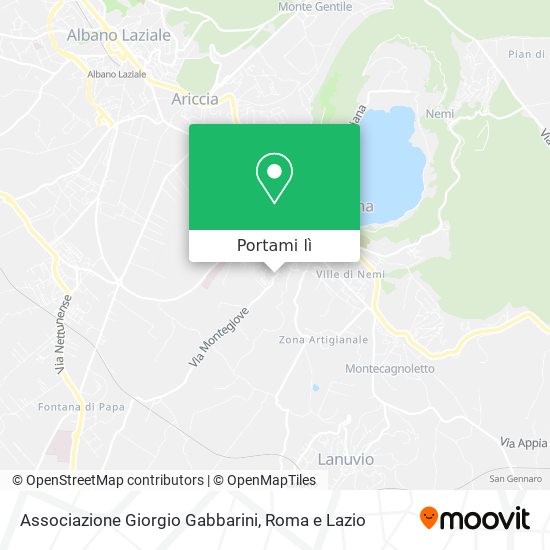 Mappa Associazione Giorgio Gabbarini