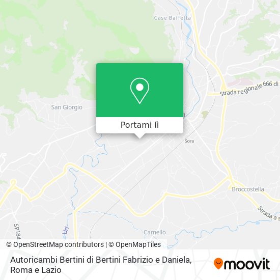 Mappa Autoricambi Bertini di Bertini Fabrizio e Daniela