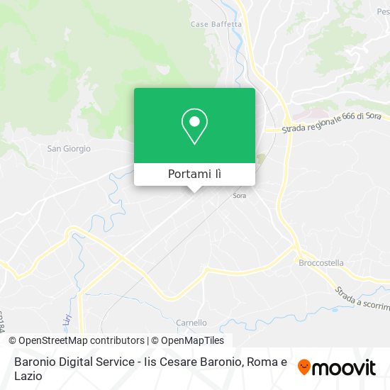 Mappa Baronio Digital Service - Iis Cesare Baronio