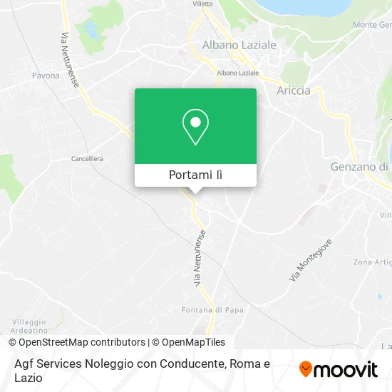 Mappa Agf Services Noleggio con Conducente