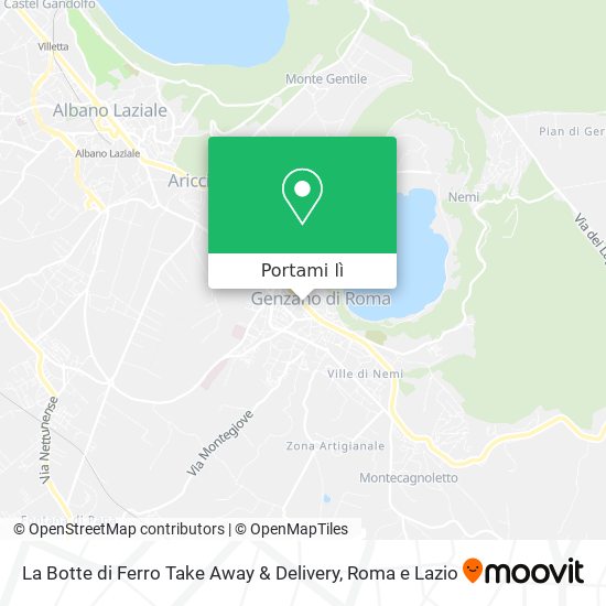 Mappa La Botte di Ferro Take Away & Delivery