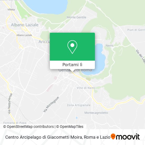 Mappa Centro Arcipelago di Giacometti Moira