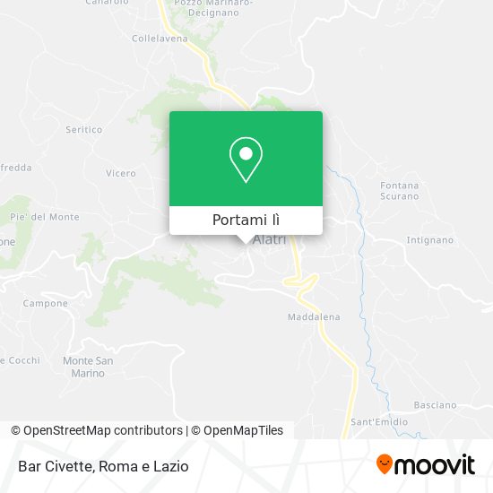 Mappa Bar Civette