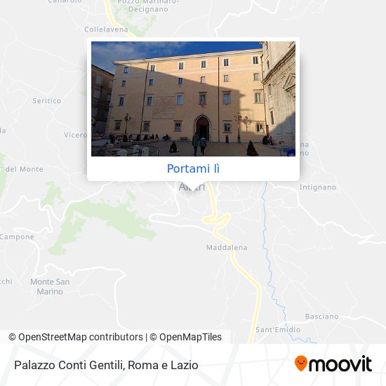 Mappa Palazzo Conti Gentili