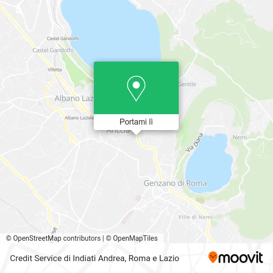 Mappa Credit Service di Indiati Andrea