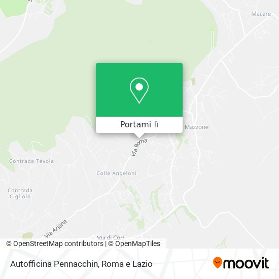 Mappa Autofficina Pennacchin