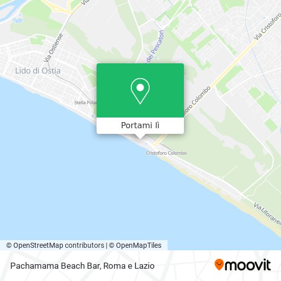 Mappa Pachamama Beach Bar