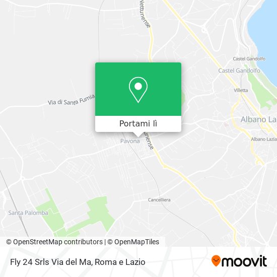 Mappa Fly 24 Srls Via del Ma