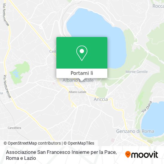 Mappa Associazione San Francesco Insieme per la Pace