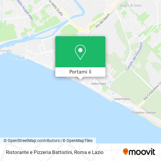 Mappa Ristorante e Pizzeria Battistini
