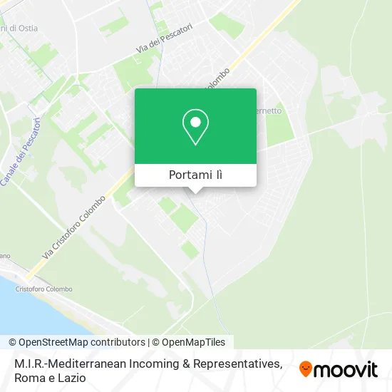 Mappa M.I.R.-Mediterranean Incoming & Representatives