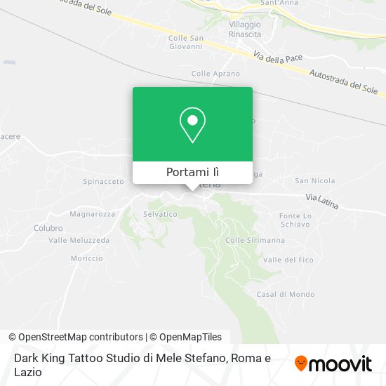 Mappa Dark King Tattoo Studio di Mele Stefano