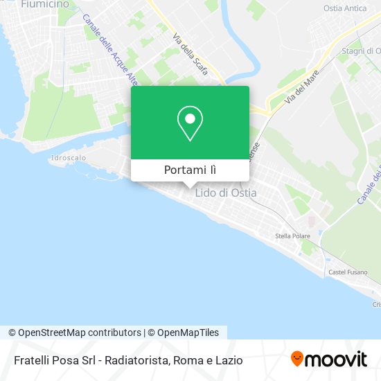 Mappa Fratelli Posa Srl - Radiatorista