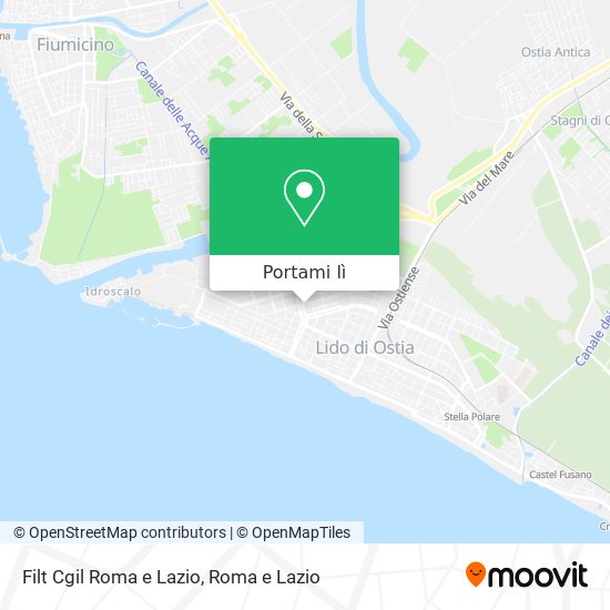 Mappa Filt Cgil Roma e Lazio