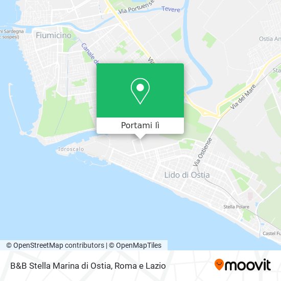 Mappa B&B Stella Marina di Ostia