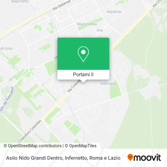 Mappa Asilo Nido Grandi Dentro, Infernetto