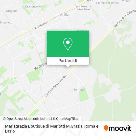 Mappa Mariagrazia Boutique di Mariotti M.Grazia