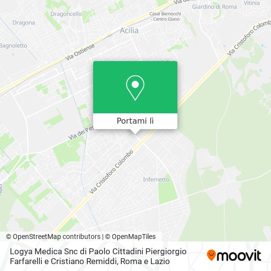 Mappa Logya Medica Snc di Paolo Cittadini Piergiorgio Farfarelli e Cristiano Remiddi