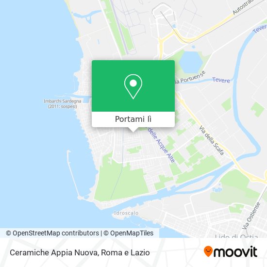 Mappa Ceramiche Appia Nuova