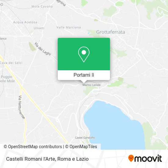 Mappa Castelli Romani l'Arte