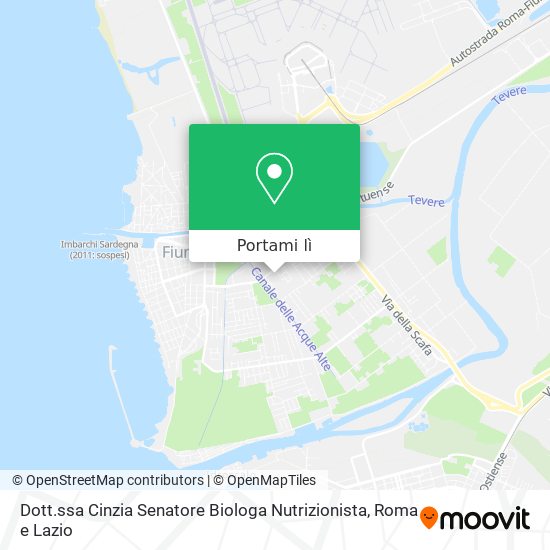 Mappa Dott.ssa Cinzia Senatore Biologa Nutrizionista
