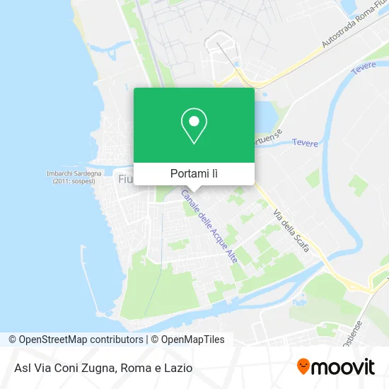 Mappa Asl Via Coni Zugna