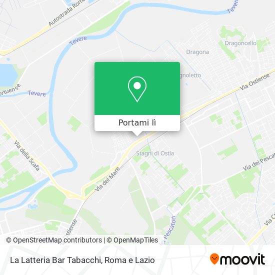 Mappa La Latteria Bar Tabacchi