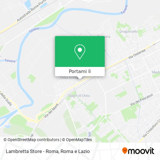 Mappa Lambretta Store - Roma
