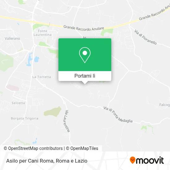 Mappa Asilo per Cani Roma