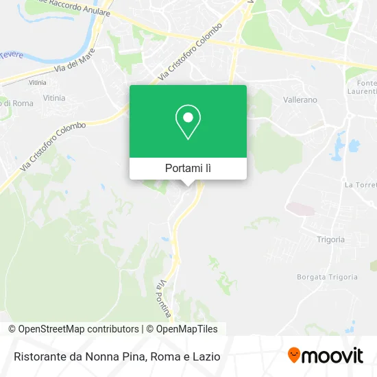 Mappa Ristorante da Nonna Pina