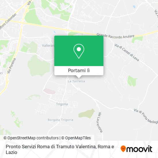 Mappa Pronto Servizi Roma di Tramuto Valentina