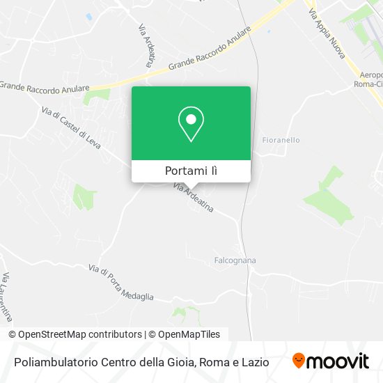 Mappa Poliambulatorio Centro della Gioia