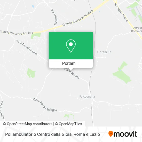 Mappa Poliambulatorio Centro della Gioia