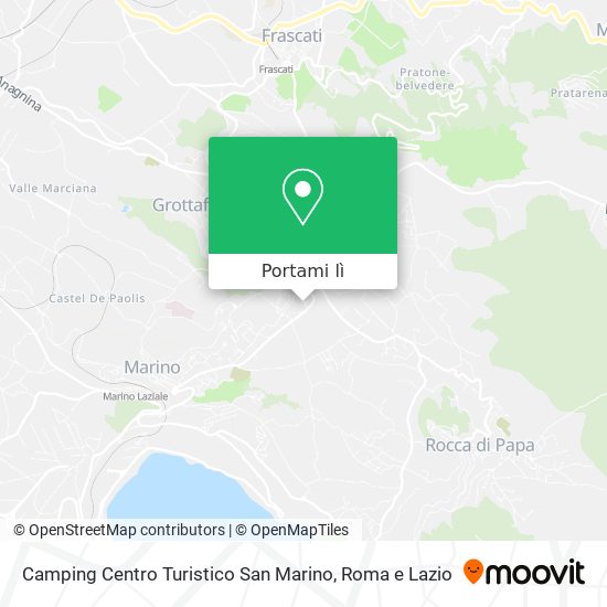 Mappa Camping Centro Turistico San Marino