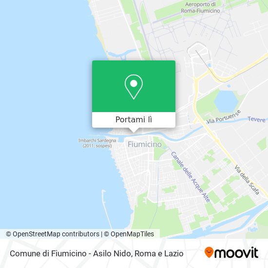 Mappa Comune di Fiumicino - Asilo Nido