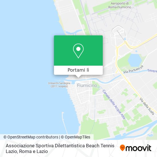 Mappa Associazione Sportiva Dilettantistica Beach Tennis Lazio