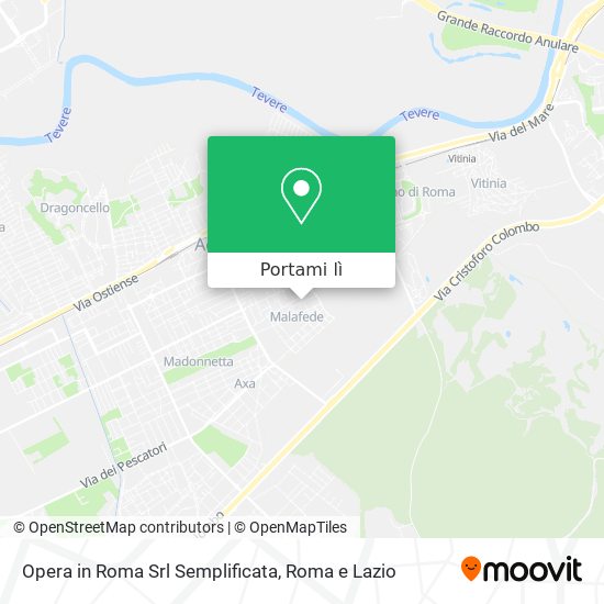 Mappa Opera in Roma Srl Semplificata