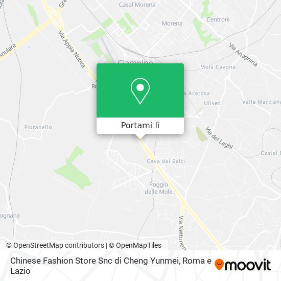 Mappa Chinese Fashion Store Snc di Cheng Yunmei