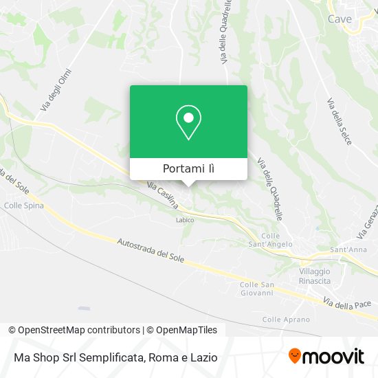 Mappa Ma Shop Srl Semplificata