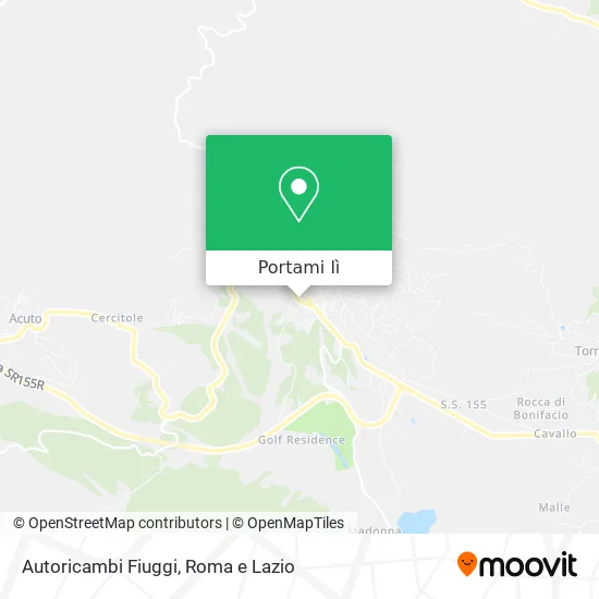 Mappa Autoricambi Fiuggi