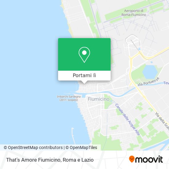 Mappa That's Amore Fiumicino