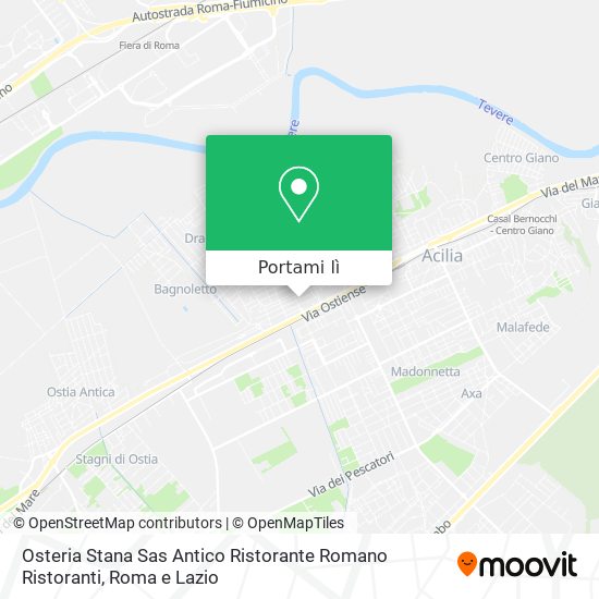 Mappa Osteria Stana Sas Antico Ristorante Romano Ristoranti